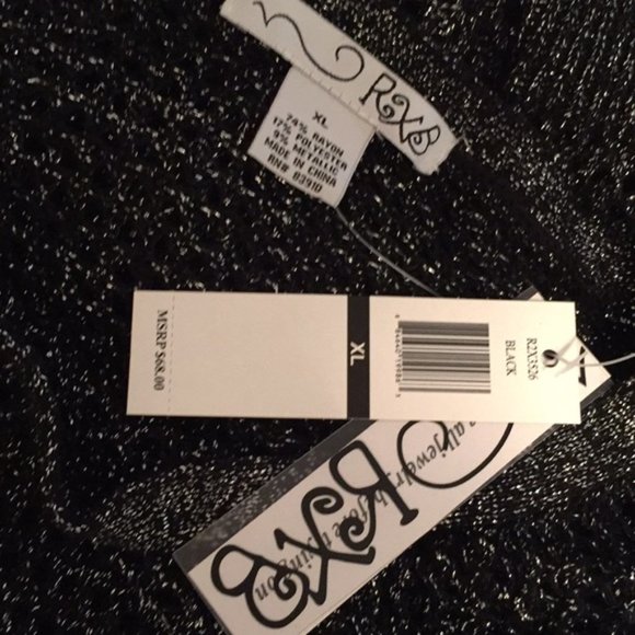 Iris Los Angels Striped Sheer Top Sweater - Picture 8 of 8